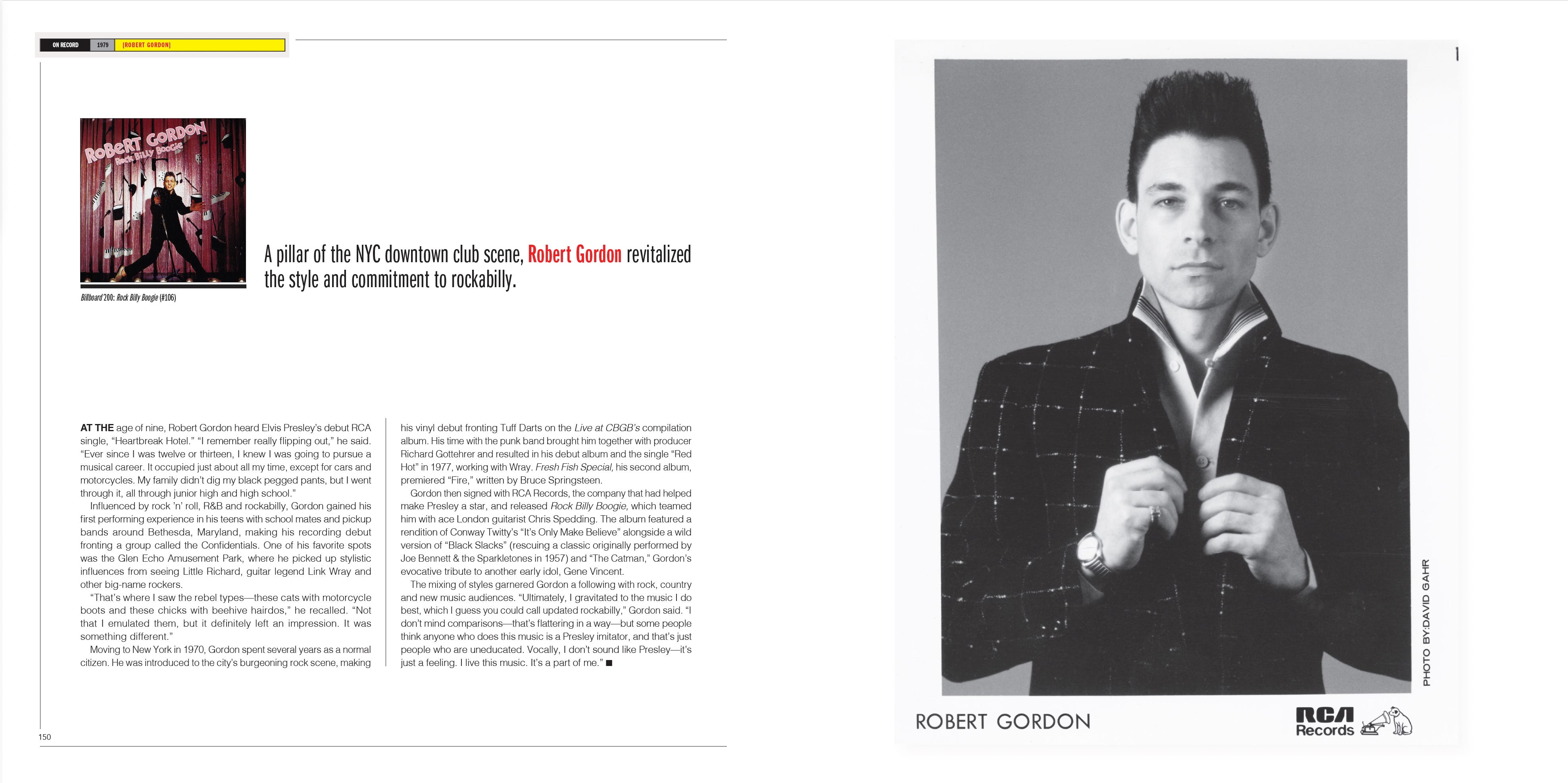 Remembering Robert Gordon - by G. Brown