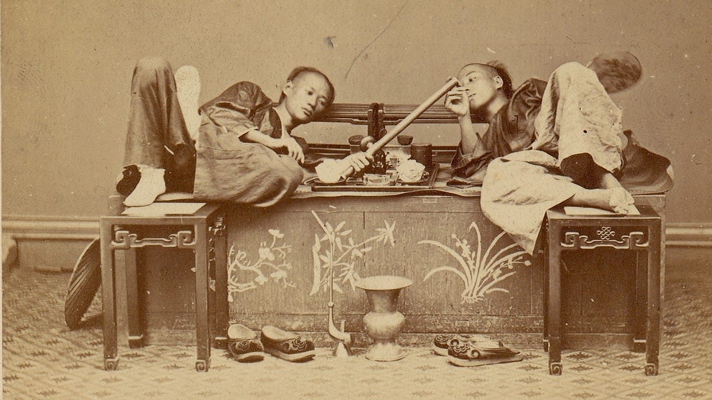 Opium smokers, c1870s