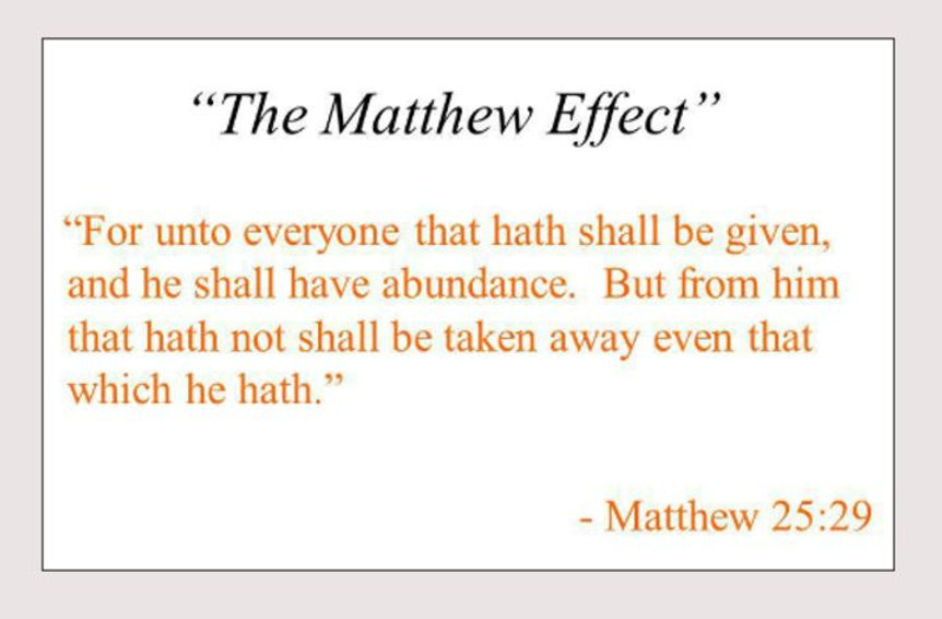 Matthew Effect versus Puppet Master