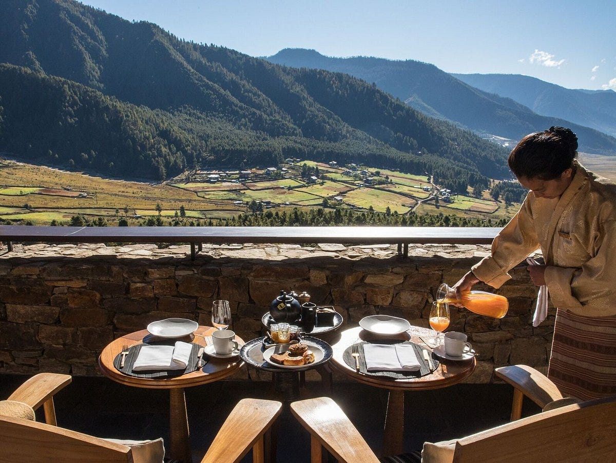 Breakfast with a view