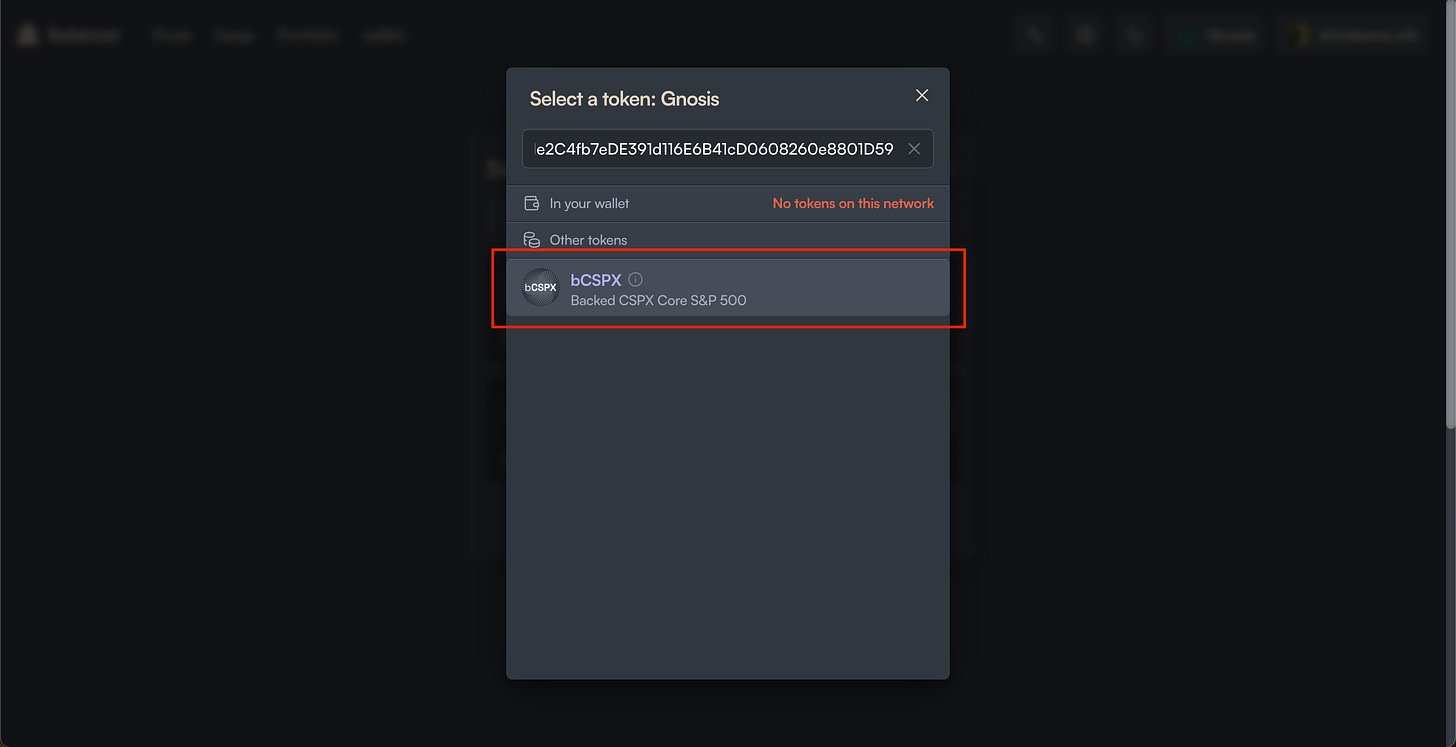 Balancer - $bCSPX Contract Address Balancer - $bCSPX Contract Address