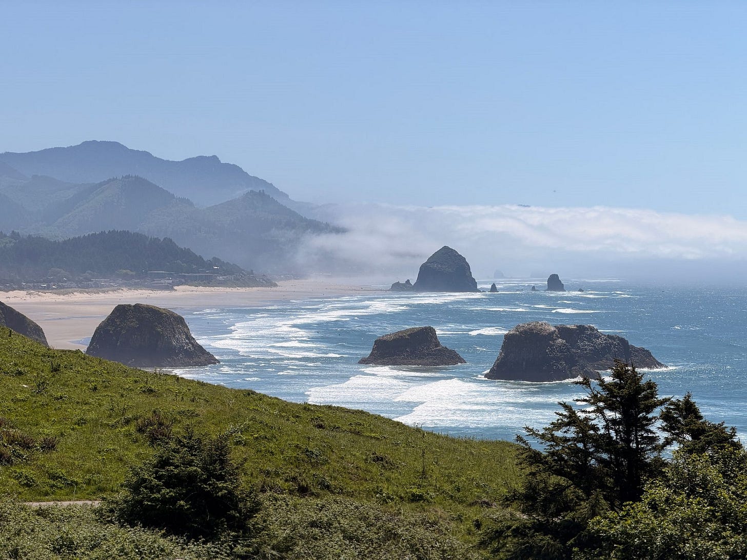landscape view headlands Oregon coast landscape view headlands Oregon coast