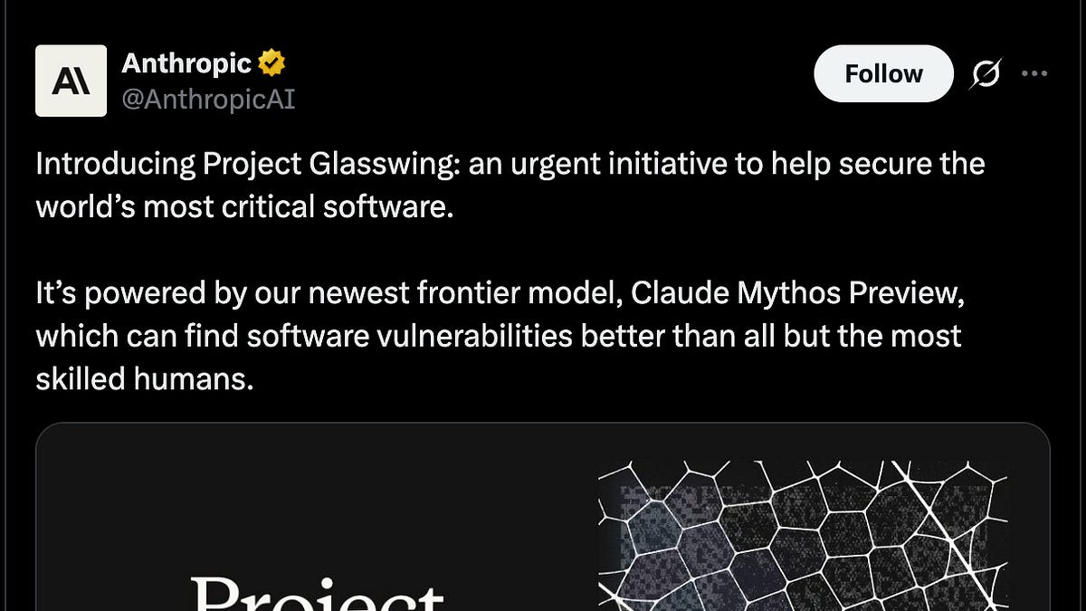 [AINews] Anthropic @ $30B ARR, Project GlassWing and Claude Mythos Preview — first model too dangerous to release since GPT-2
