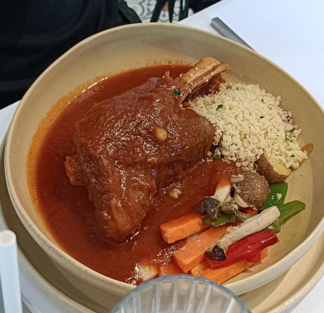 Lamb Shank Tagine with Couscous