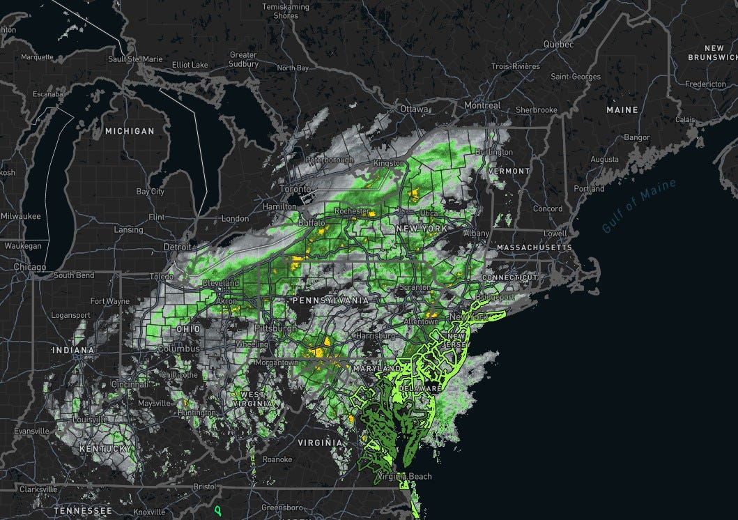 May be an image of map and text that says 'emiskaming SauliSte.Mar ElliotLake Sudbury Quebec MICHIGAN Ottawas NEW BRUNSWIC Montreal Sherbrooke BayCity MAINE Bangor ERMONT Augu SouthBend Portland ONEW-YORK NEW-YORK Logansport MASSACHUSETTS -OHIO INDIANA KENTUCKY VIRGIÑI TENNESSEE'