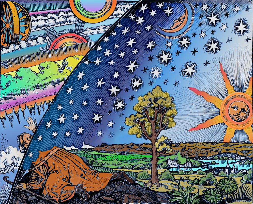 File:Flammarion Woodcut 1888 Color 2.jpg - Wikimedia Commons