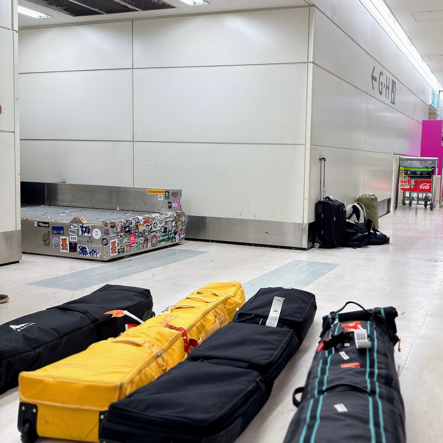 Oversized baggage claim carousel at Haneda Airport Terminal 3 Oversized baggage claim carousel at Haneda Airport Terminal 3