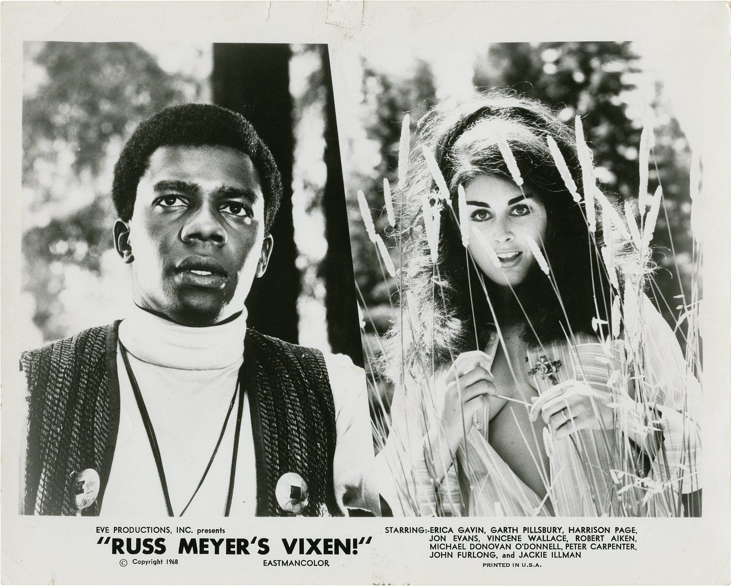 Vixen (Two original photographs from the 1968 film) by Meyer, Russ ...