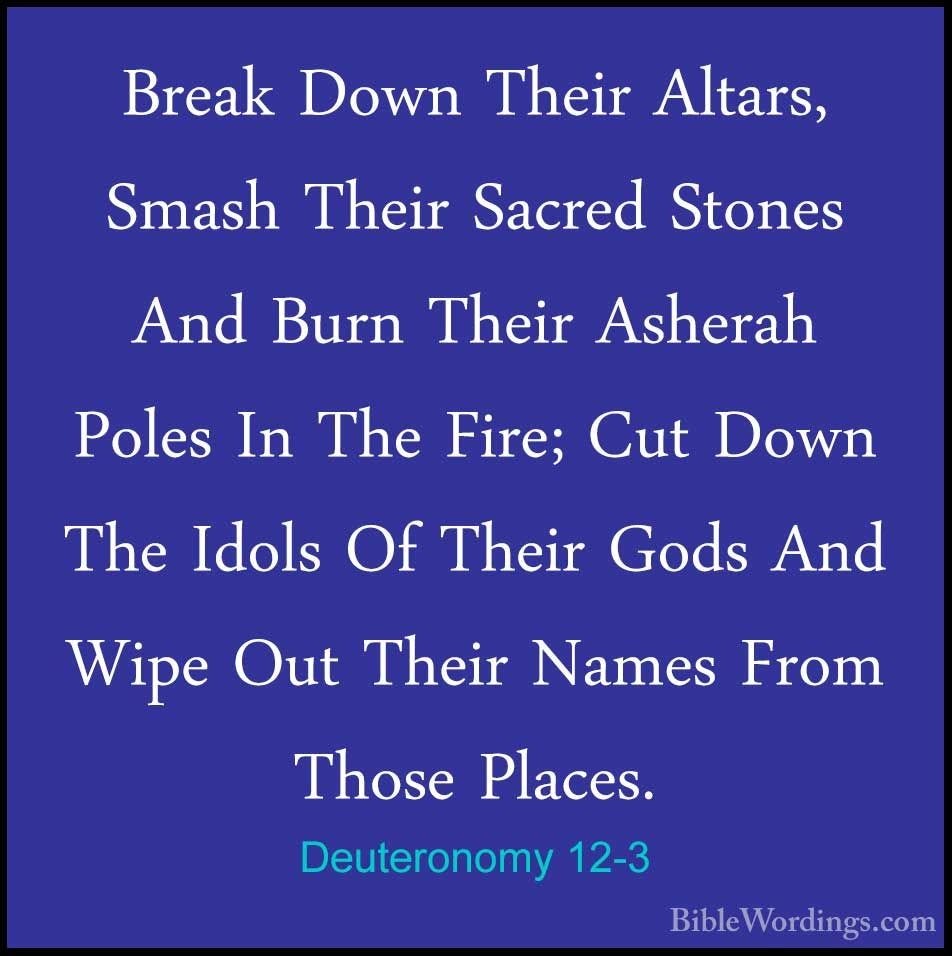 Deuteronomy 12 - Holy Bible English - BibleWordings.com