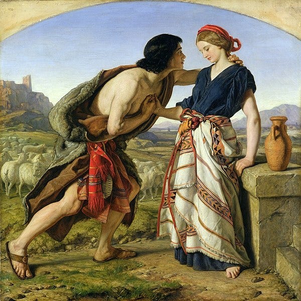 Fichier:William Dyce - The meeting of Jacob and Rachel.jpg