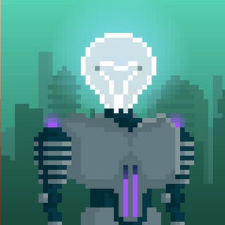 This light bulb bot is powered by hydraulic energy…