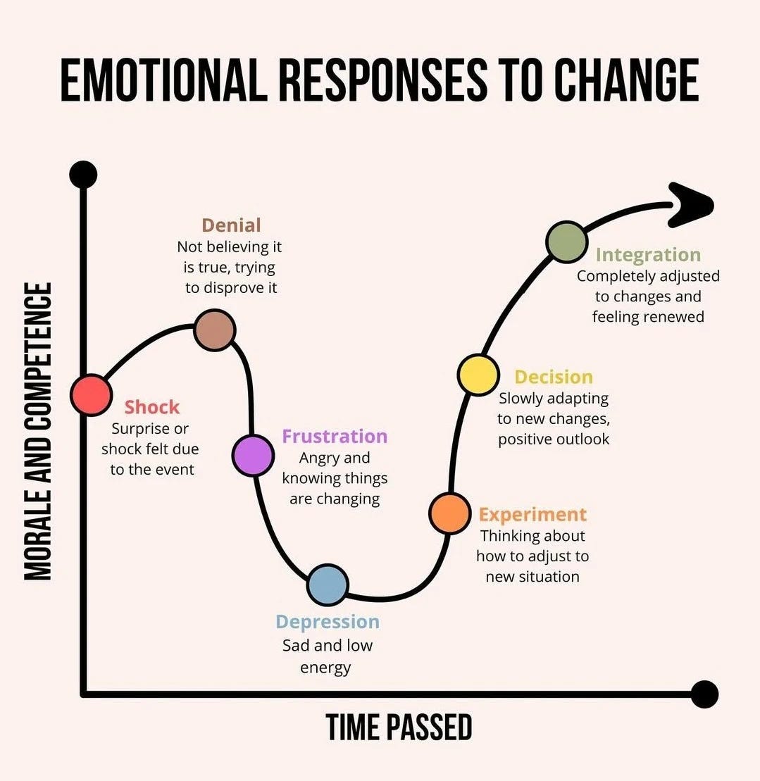 The 7 Stages of Emotional Responses to Change The 7 Stages of Emotional Responses to Change