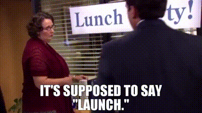 Image of It's supposed to say "Launch."