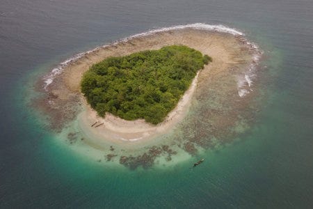 L'île de Sud Pagai en Indonésie L'île de Sud Pagai en Indonésie