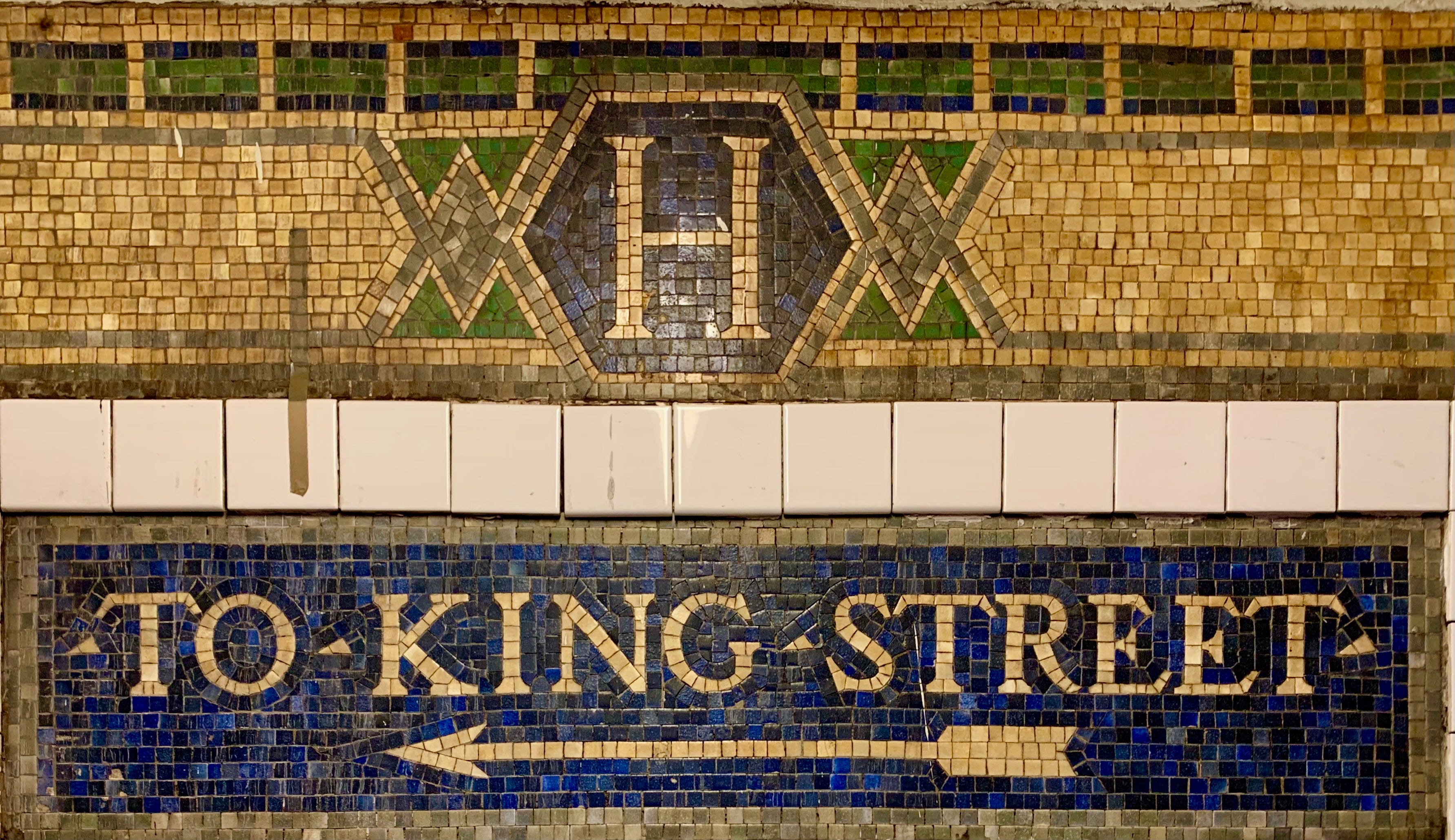 Houston Street Station - by Adrian Brune - Underground Art