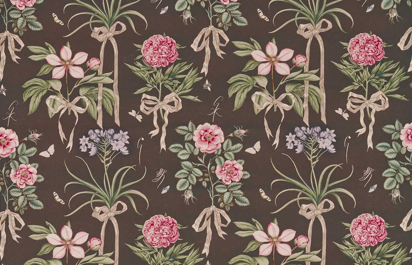 Cupid's Beau Morel/Mantle Fabric by SAN