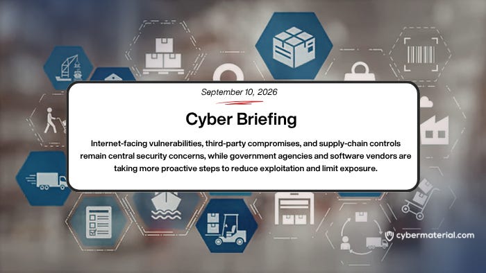 Cyber Briefing for September 10, 2026 – CyberMaterial