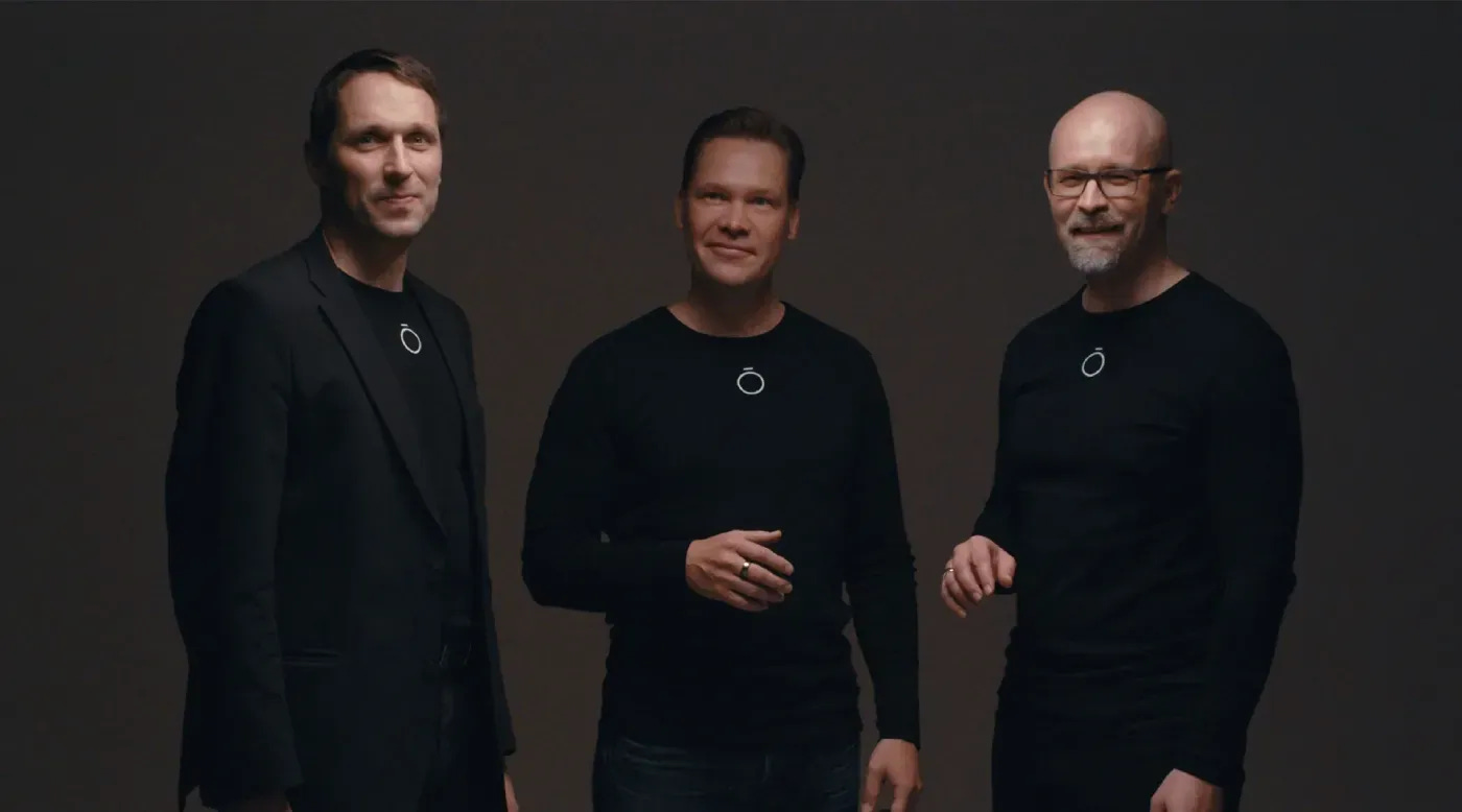 Los tres fundadores de Oura. Imagen de Muse World.