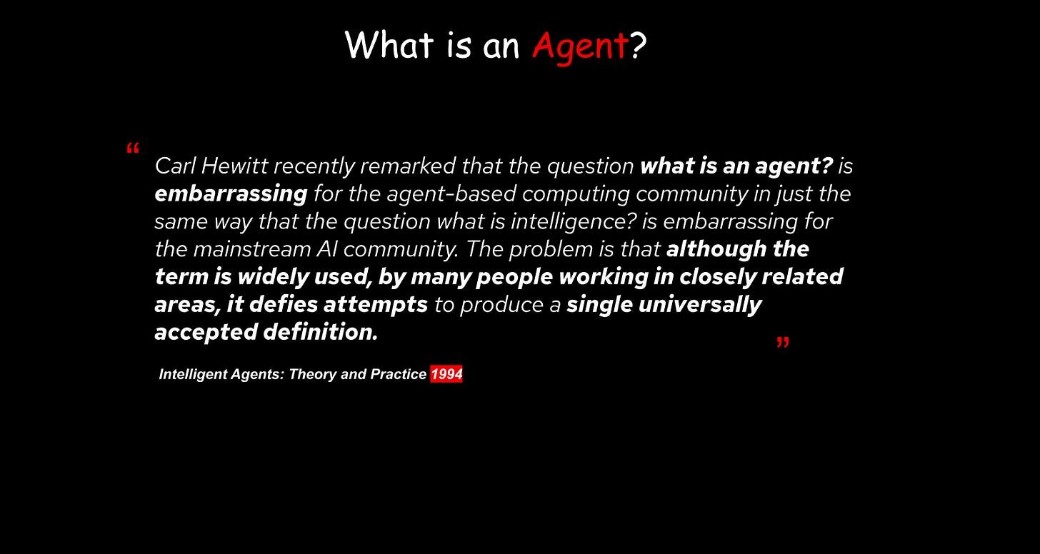 What is an agent? What is an agent?
