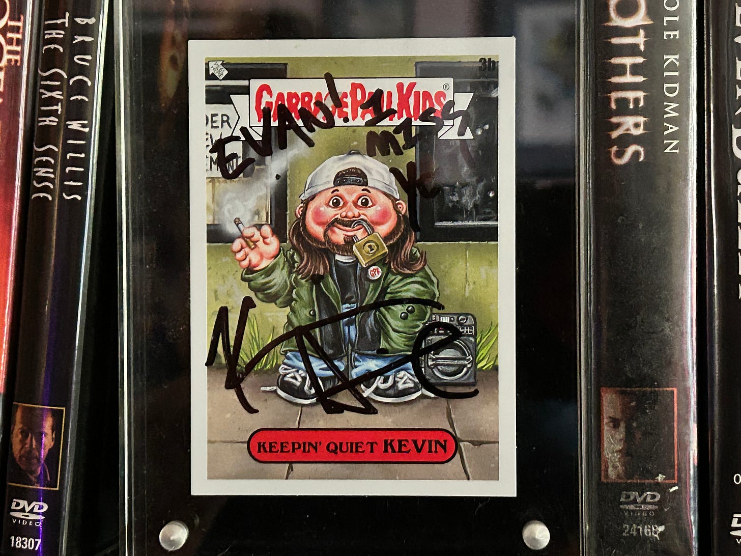 keepin quiet kevin smith garbage pail kid card autographed keepin quiet kevin smith garbage pail kid card autographed
