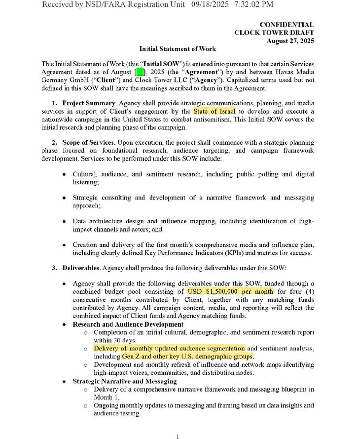 Put Trump Jr. and Lara Trump back into the frame and the architecture becomes obvious: Salem Media as the distribution lane, the State of Israel as the client, and Gen Z as a key target for narrative influence.