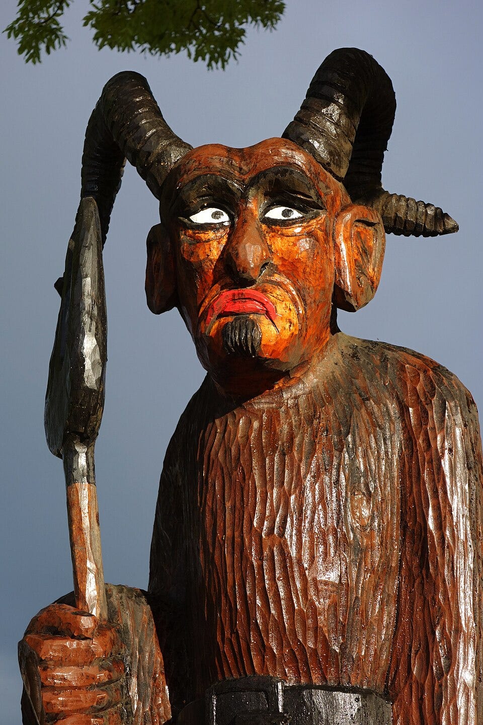 Wooden chort statue Wooden chort statue