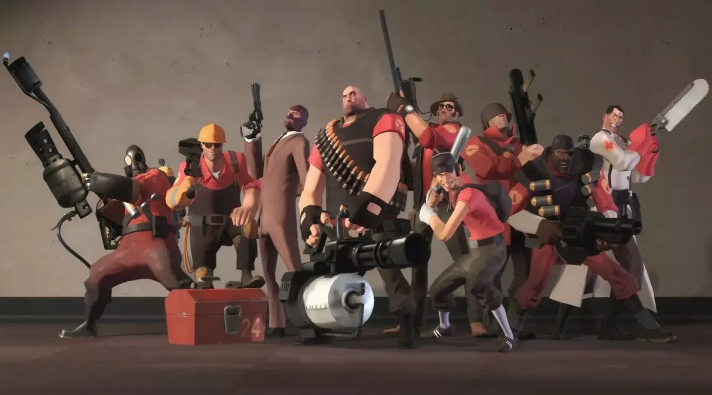 Imagen promocional de Team Fortress 2. Imagen promocional de Team Fortress 2.