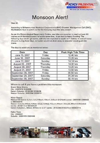 Monsoon Warning