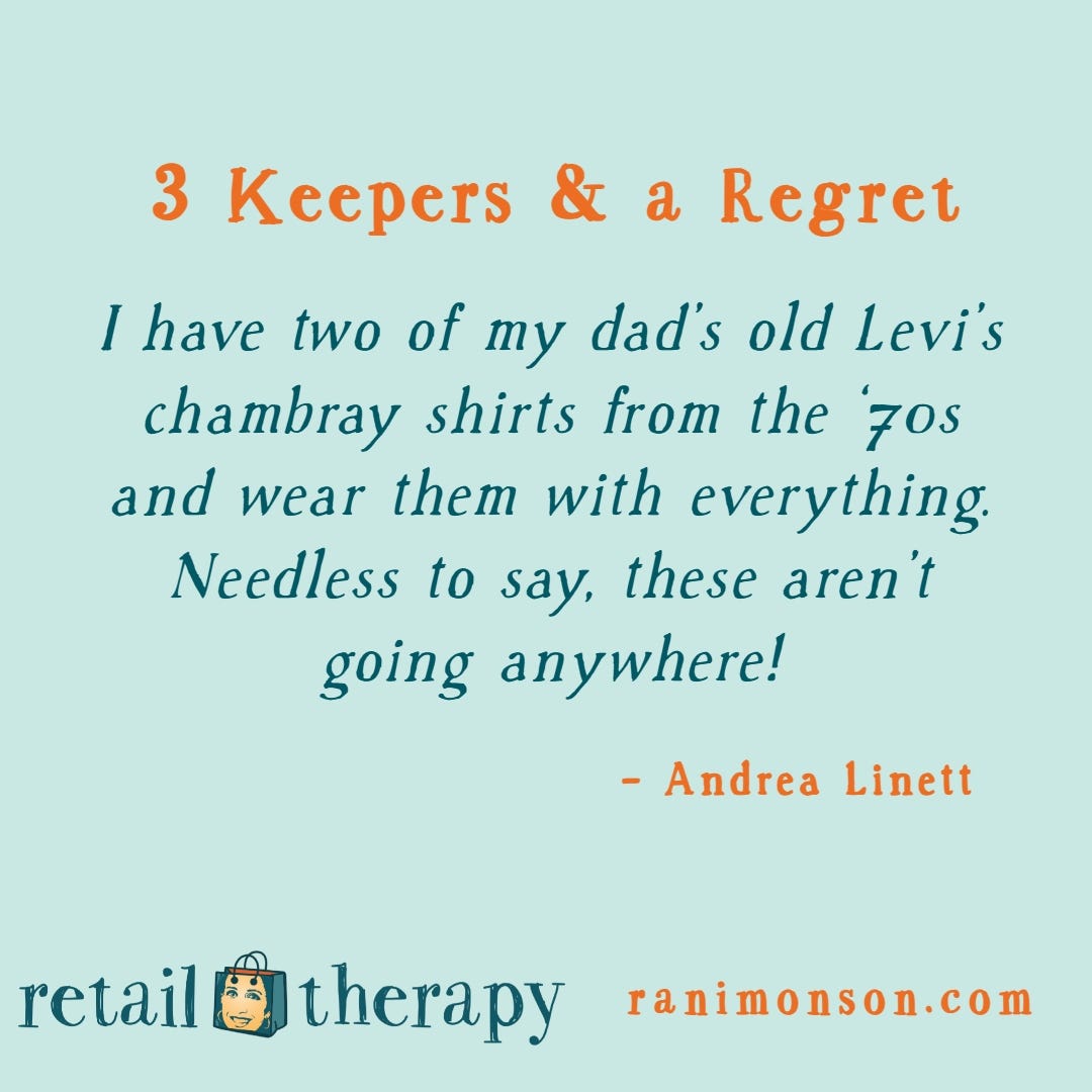 Andrea Linett shares her 3 Keepers Andrea Linett shares her 3 Keepers
