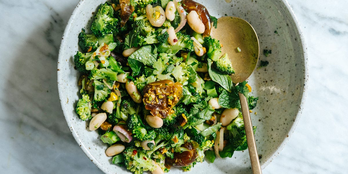 Broccoli, date and pistachio salad - by Hetty Lui McKinnon