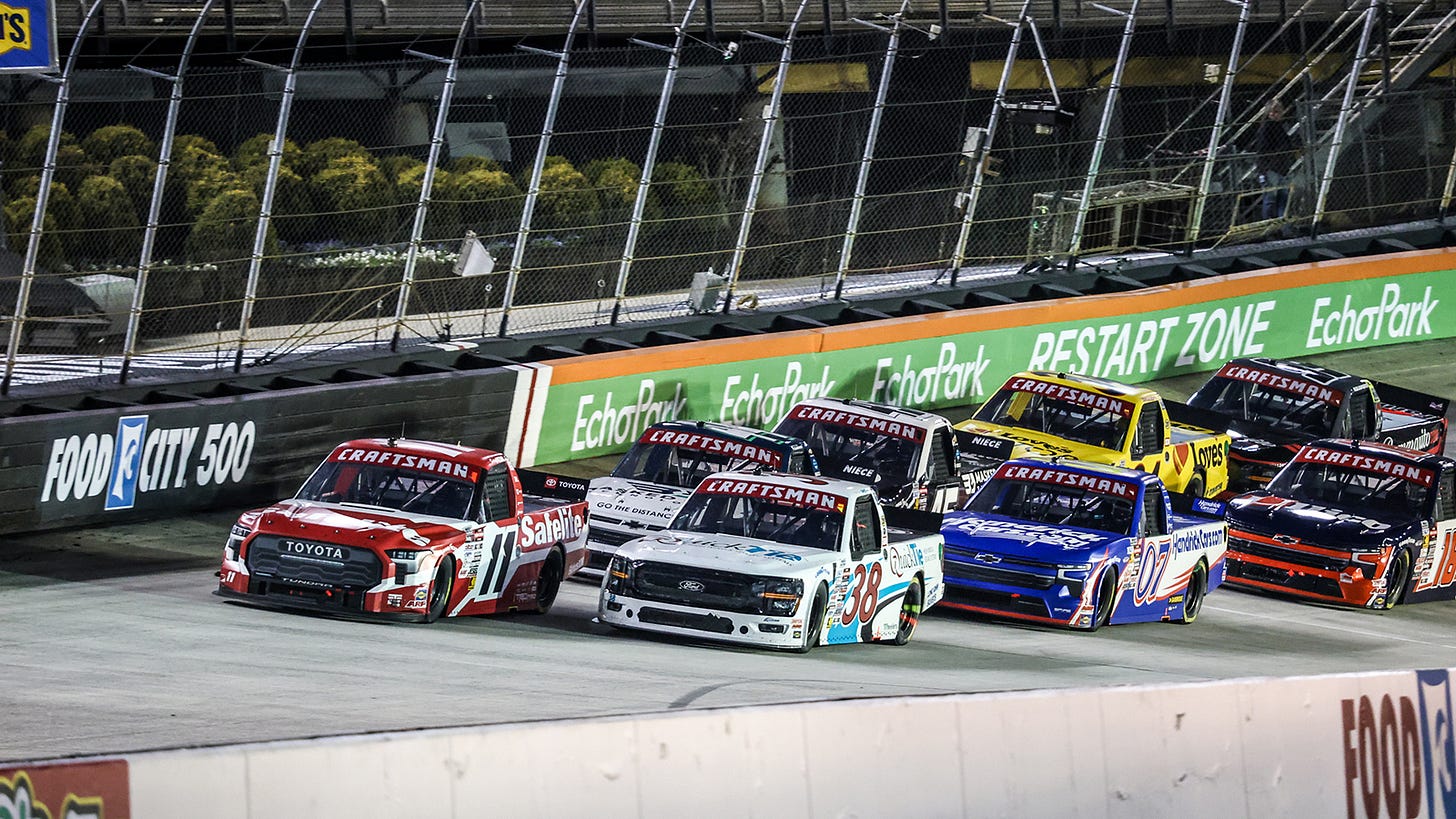 There are 37 trucks on the entry list for the NASCAR Craftsman Truck Series Tennessee National Guard 250 at Bristol Motor Speedway