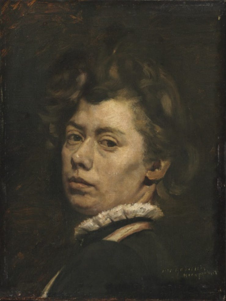 'Zelfportret' - Olieverf op doek: Suze Robertson