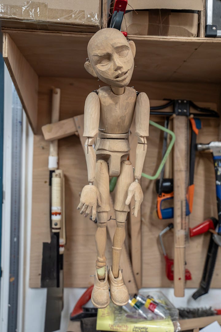 Image 1: Photo © EllieKurttz MarionetteFestival LAT26. Image 2: Mandrill by Oliver Hymans at Little Angel Theatre. Image 3: Little Angel Studio by Yola Sornsakrin. Image 4: Puppet by Jan Zalud