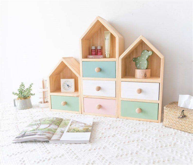 Toy storage box with bookcase children's storage box toy image 1