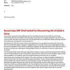 [Epstein]: Fort Knox still holds Nothing But Moths and IOUs 