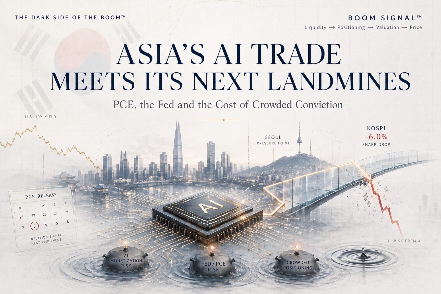 Asia Wrap: Asia's AI Trade Meets Its Next Landmines: PCE, the Fed