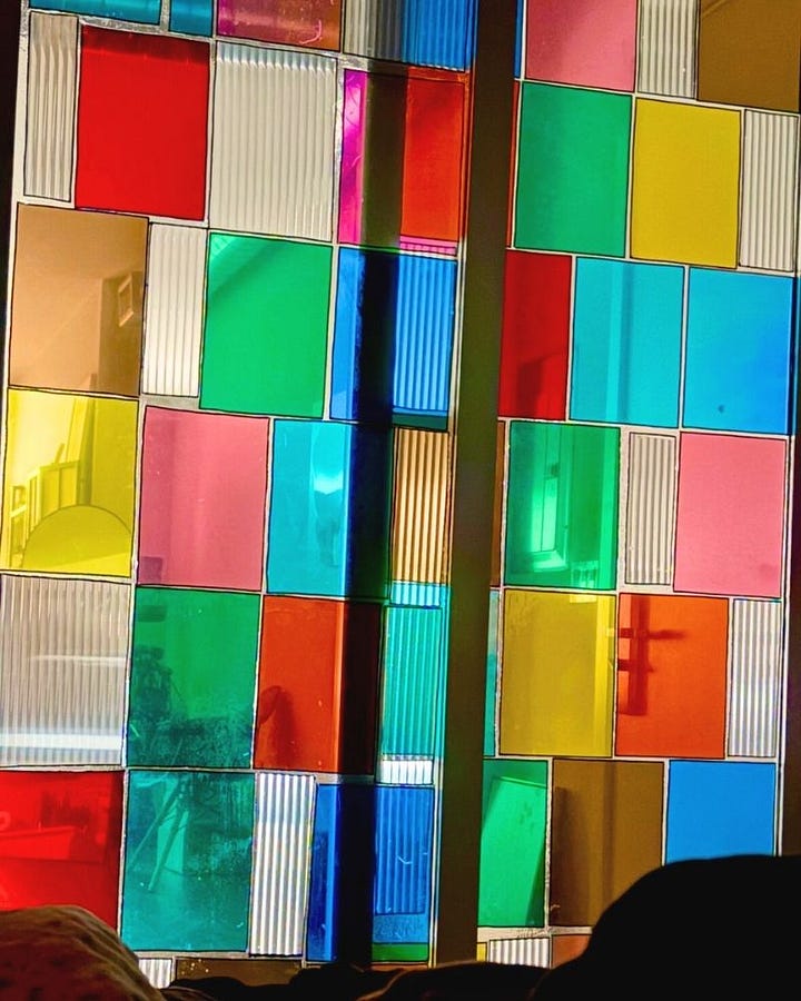 stained glass doors