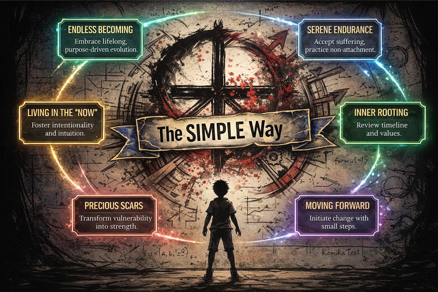The SIMPLE Way framework logo showing six interconnected stages in a circular pattern