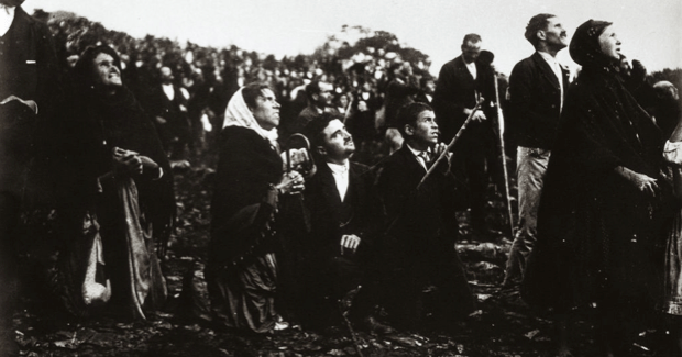 Thousands gathered in Portugal in October 1917 to witness the Miracle of the Sun.
