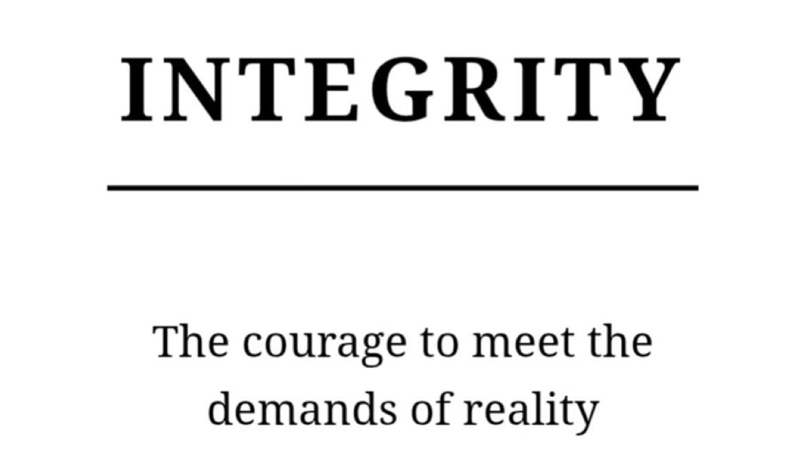 Solid Integrity The Shape of Integrity - by Jasmin Soee
