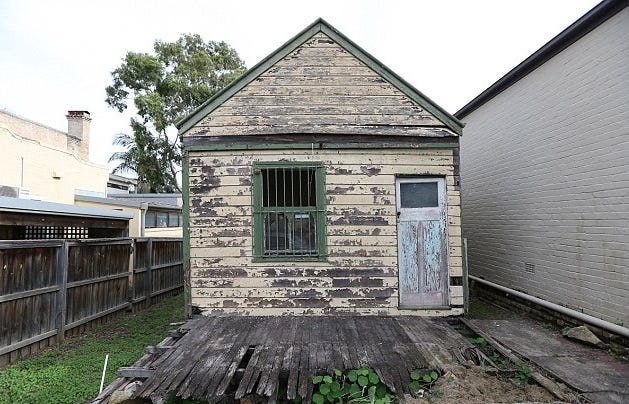 Example of the Australian housing bubble. This shack sold for a million dollars. Example of the Australian housing bubble. This shack sold for a million dollars.