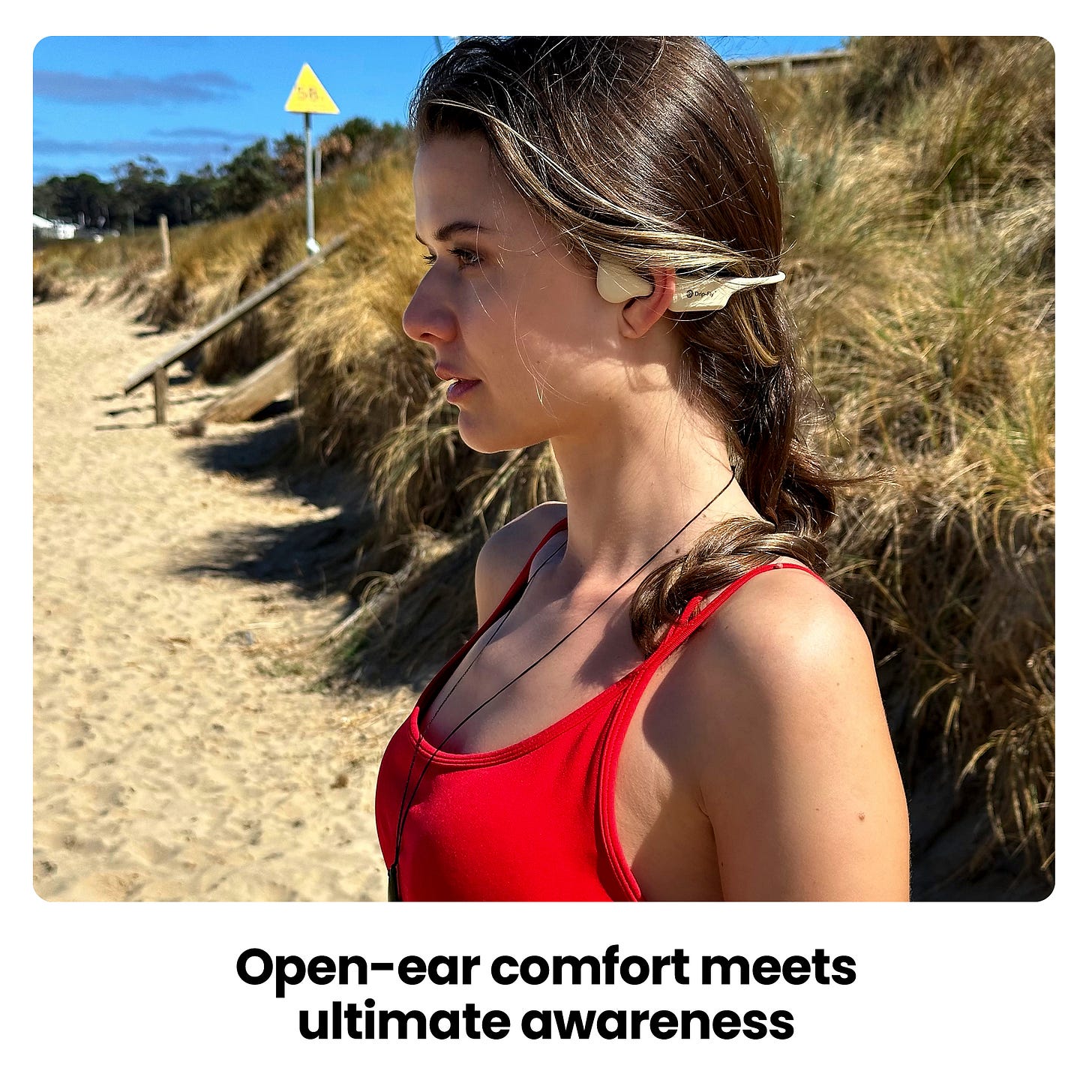 Bone conduction headphones, are more comfortable because they don't go through the ear canal at all