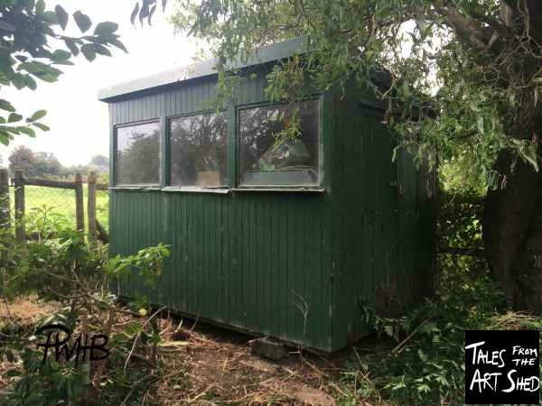My old racing green shed, decaying, rotting, leaking before renovation