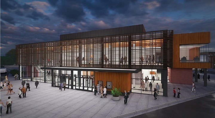 picture of performing arts venue and new williamsburg library