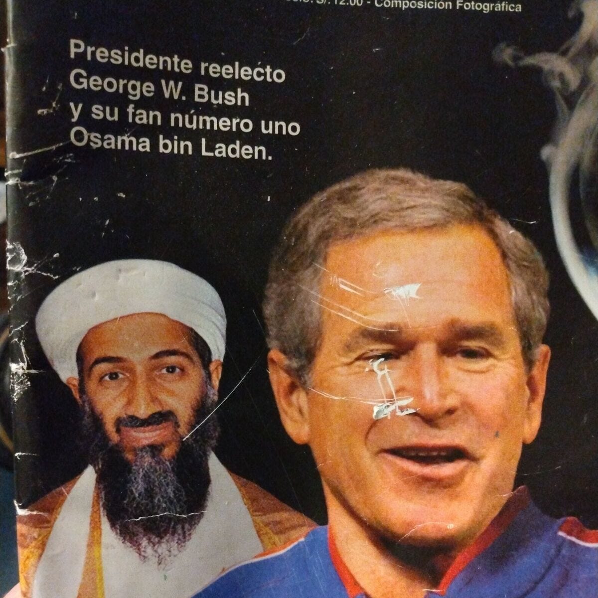 Peru Magazine Caretas -Osama Bin Laden George Bush November 2004 Rare