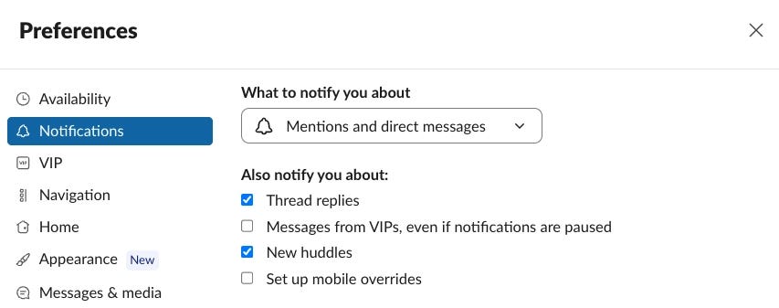Slack notifications Slack notifications