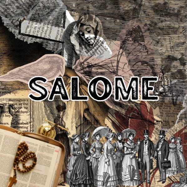 Salome is a Catholic Horror novel about a young nun who goes to Liverpool to become a vampire slayer. This story is a spinoff for the Muldoon Gothic Mystery series. Salome is a Catholic Horror novel about a young nun who goes to Liverpool to become a vampire slayer. This story is a spinoff for the Muldoon Gothic Mystery series.
