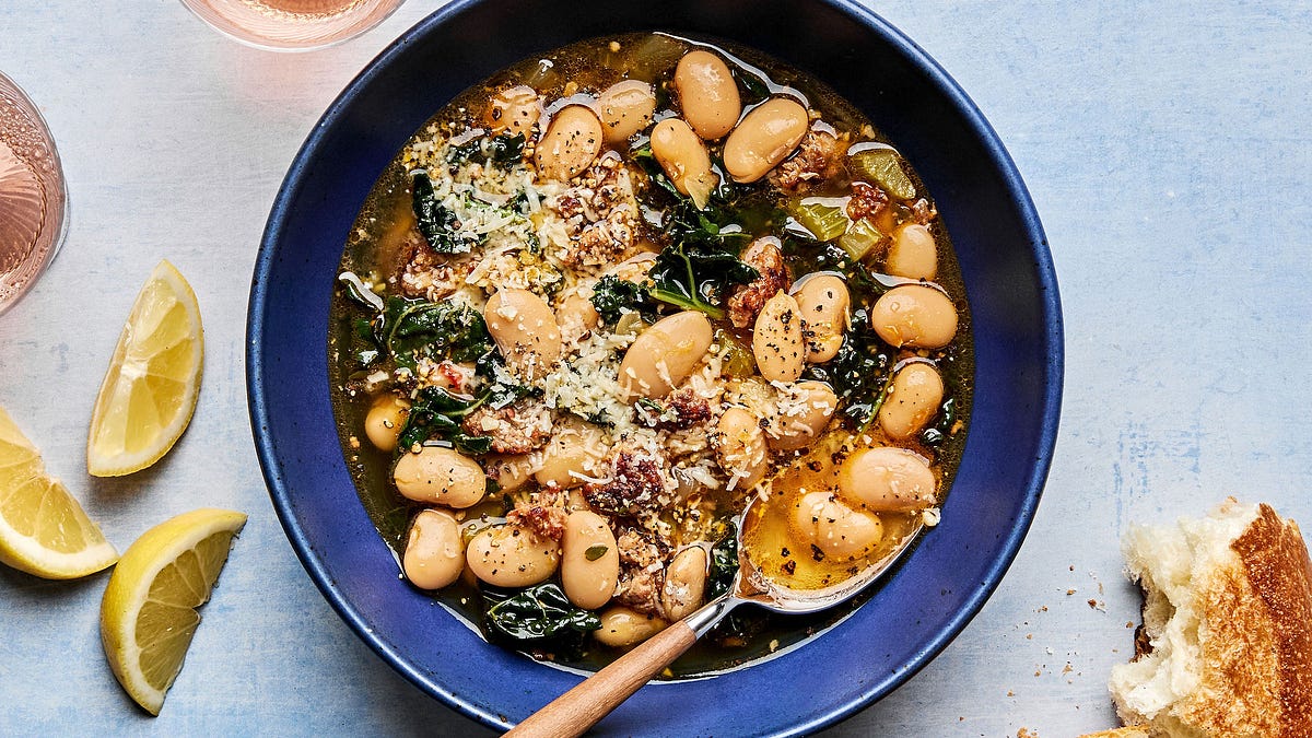 Italian Style Giant Bean Soup - by Natalie Mortimer