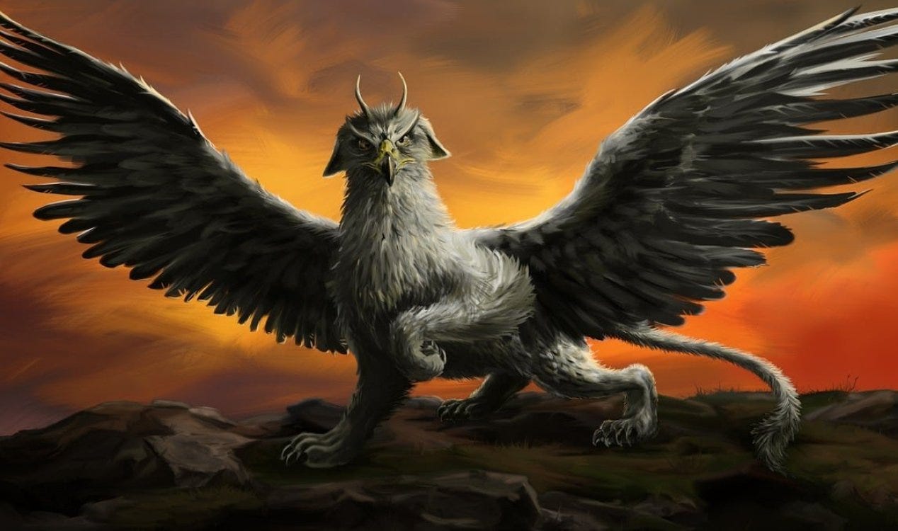 Estudo lança dúvidas sobre ideia de que grifos foram inspirados em fósseis de dinossauros. Estudo lança dúvidas sobre ideia de que grifos foram inspirados em fósseis de dinossauros.