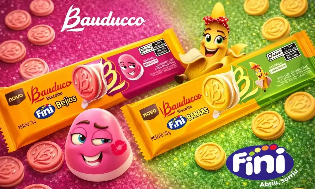 Bauducco e Fini lançam biscoitos Bananas e Beijos e mudam estratégia Bauducco e Fini lançam biscoitos Bananas e Beijos e mudam estratégia